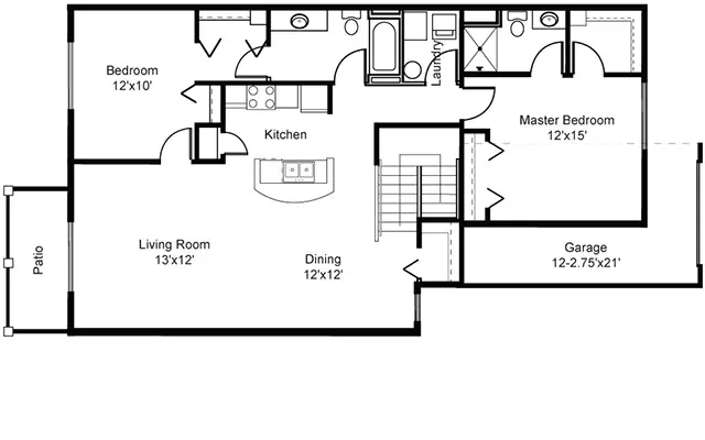 Ridge-View-Terrace-Bldg-5-6-2Bed-Upper Ridge View Terrace 2Bed Upper Floor Plan, Buildings 5&6