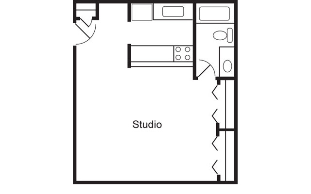 Dittmar Realty - Cedar View Apartments Floorplan 1