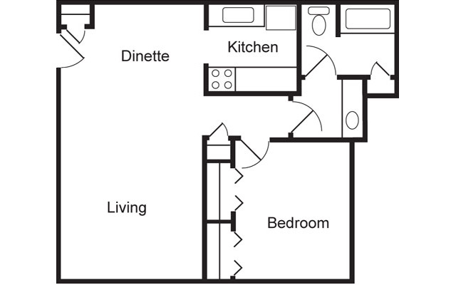Dittmar Realty - Cedar View Apartments Floorplan 3